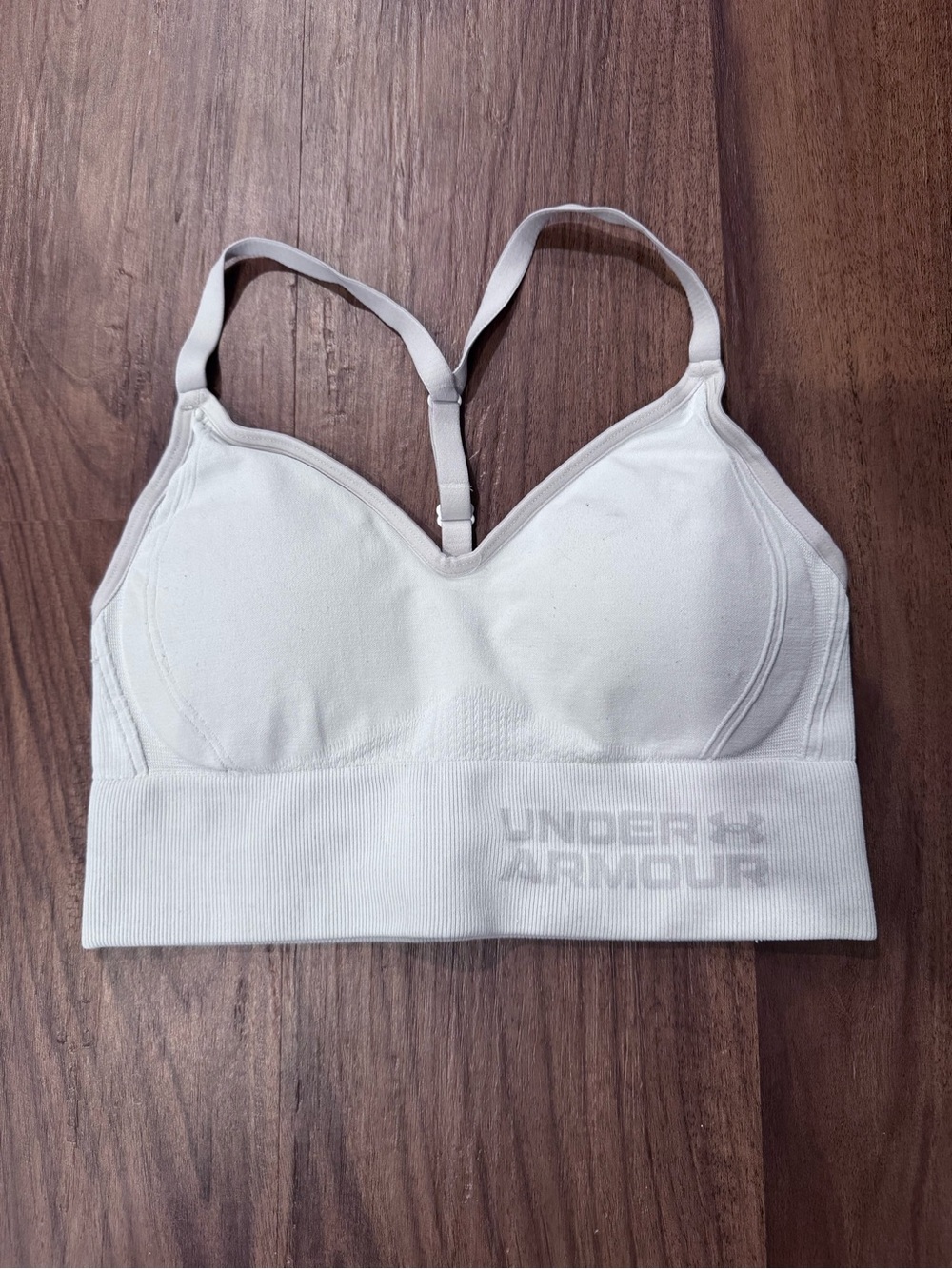 Under Armour Women's White Seamless Sports Bra